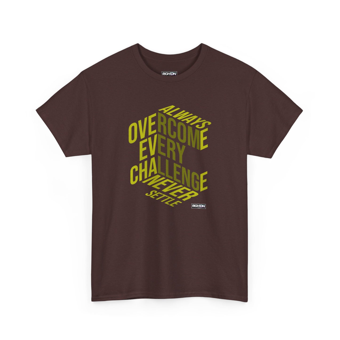 Inspirational Unisex Heavy Cotton Tee | Overcome Every Challenge | Motivational Gift | Everyday Wear | Unisex Shirt | Casual Tee