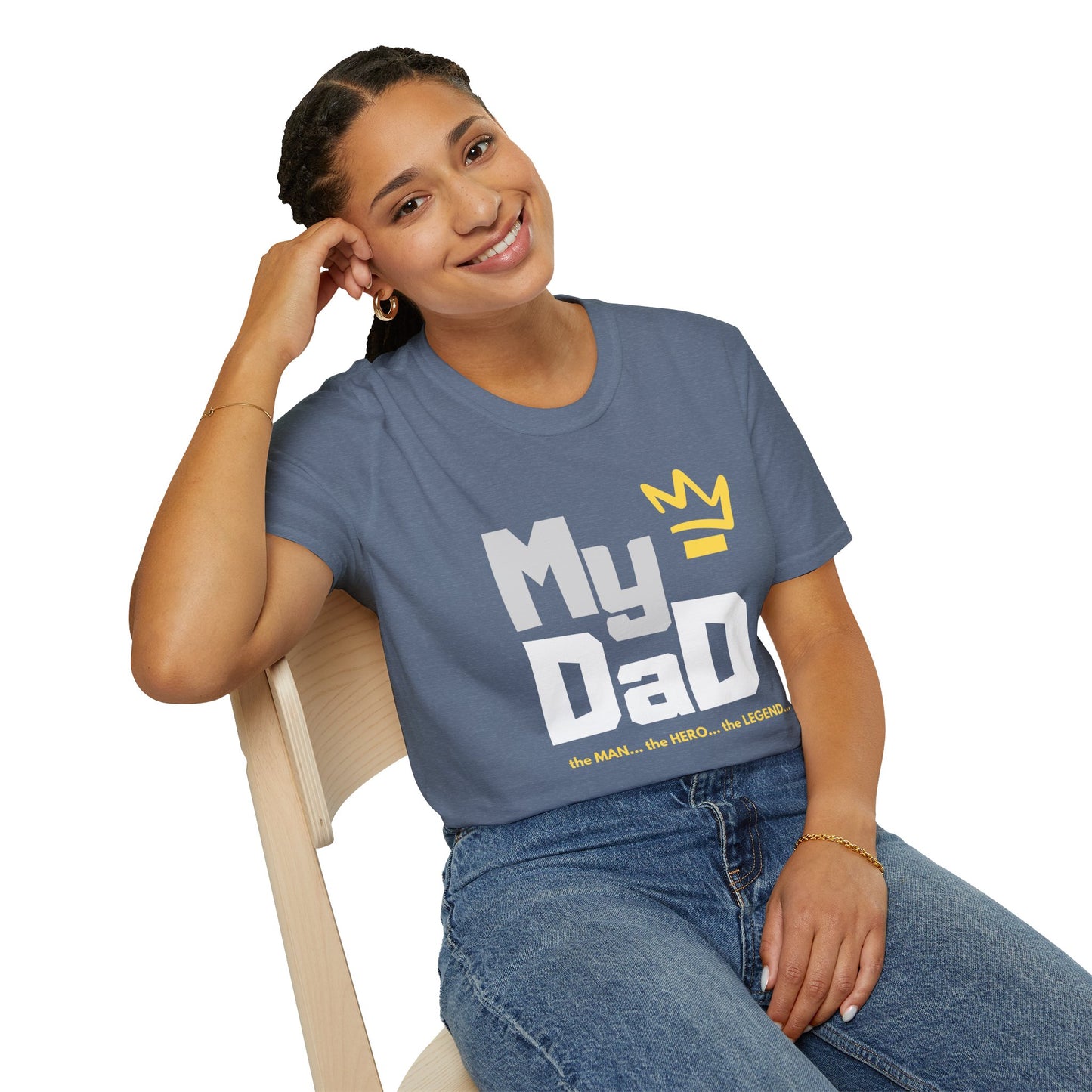 My Hero Unisex Softstyle T-Shirt - Perfect Gift for Dads, Birthdays, and Celebrations