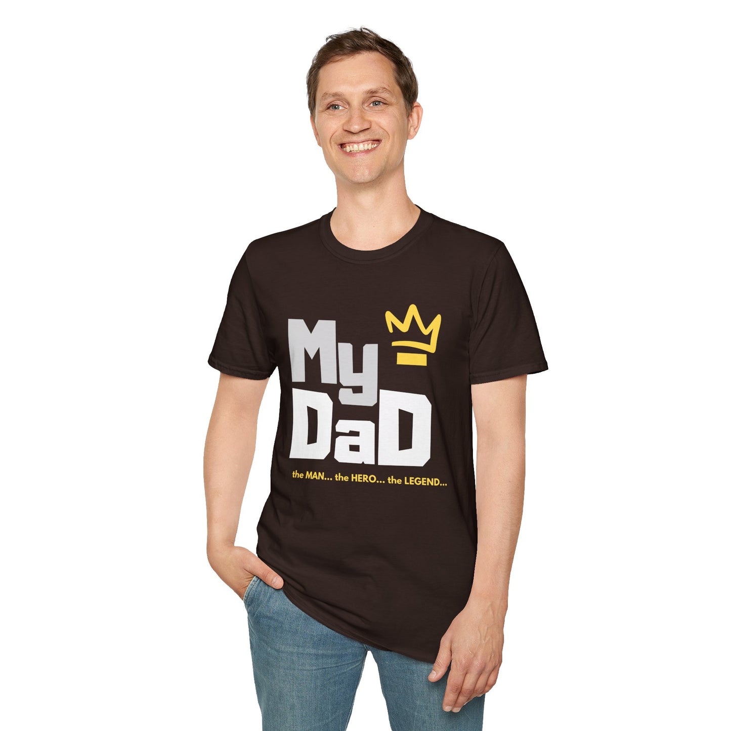 My Hero Unisex Softstyle T-Shirt - Perfect Gift for Dads, Birthdays, and Celebrations