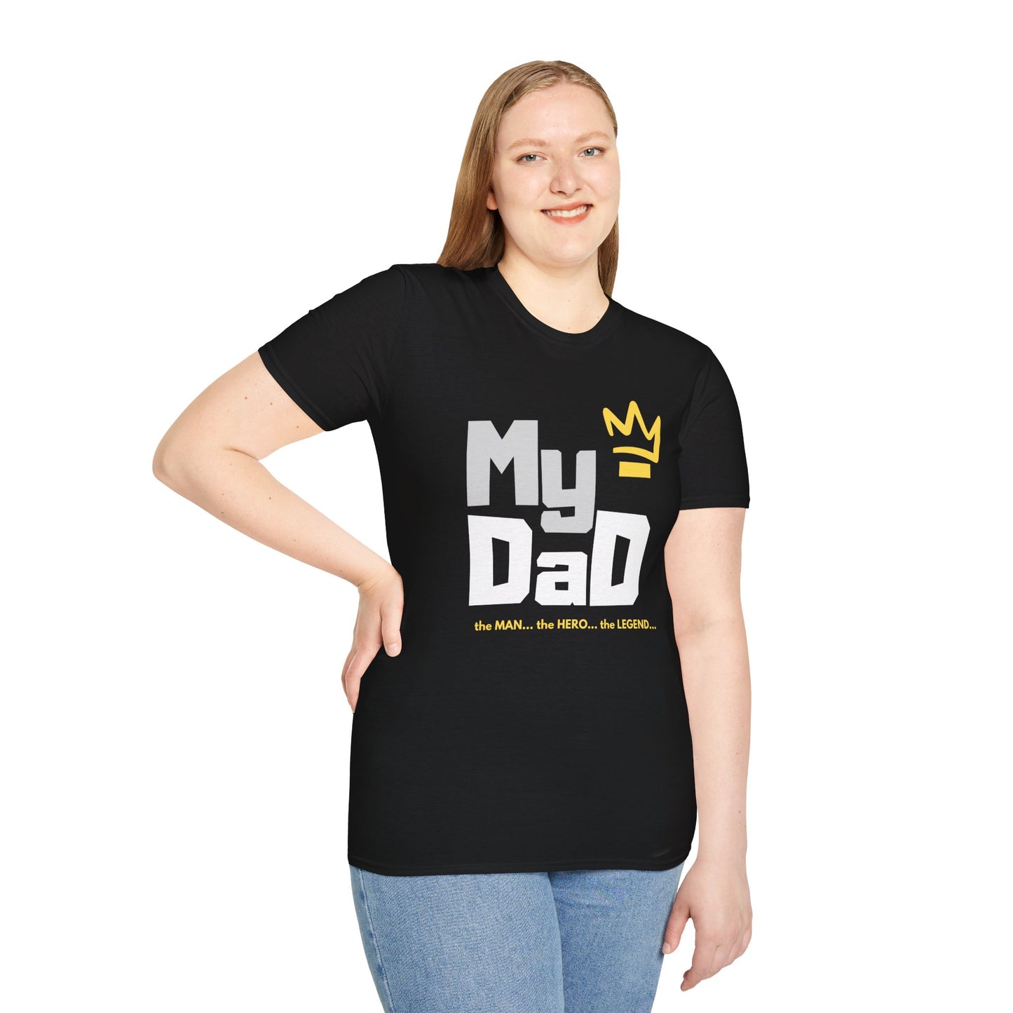 My Hero Unisex Softstyle T-Shirt - Perfect Gift for Dads, Birthdays, and Celebrations