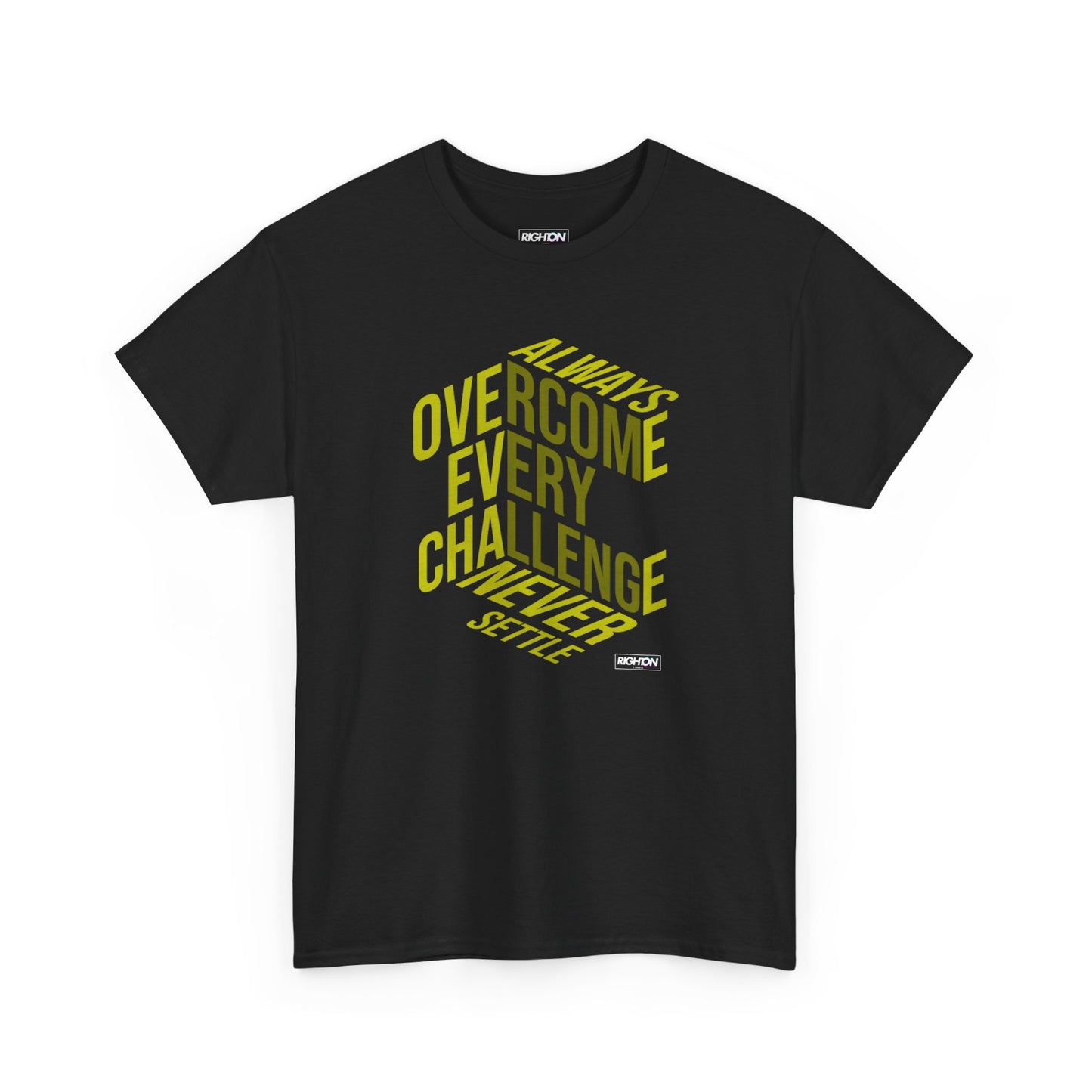 Inspirational Unisex Heavy Cotton Tee | Overcome Every Challenge | Motivational Gift | Everyday Wear | Unisex Shirt | Casual Tee