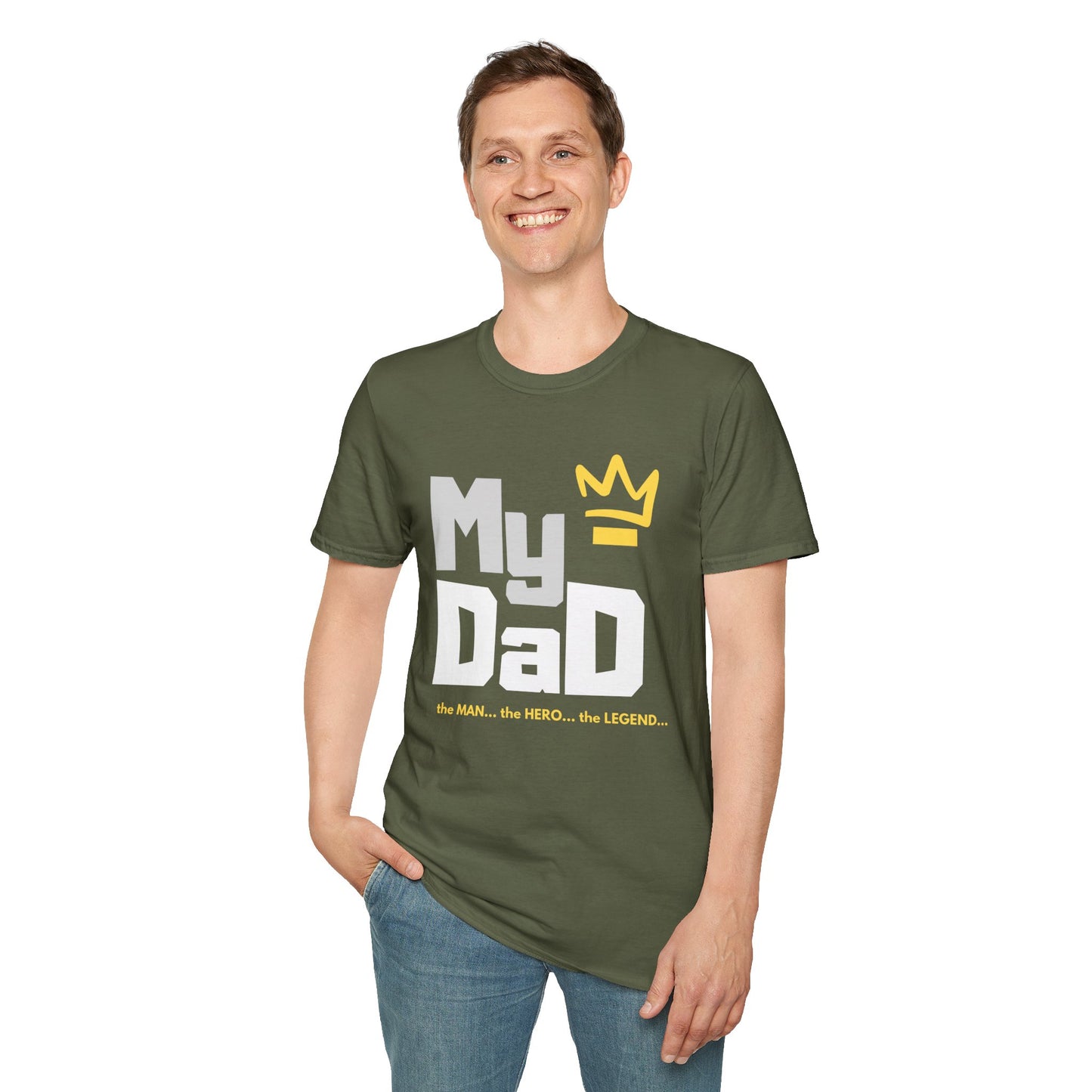 My Hero Unisex Softstyle T-Shirt - Perfect Gift for Dads, Birthdays, and Celebrations