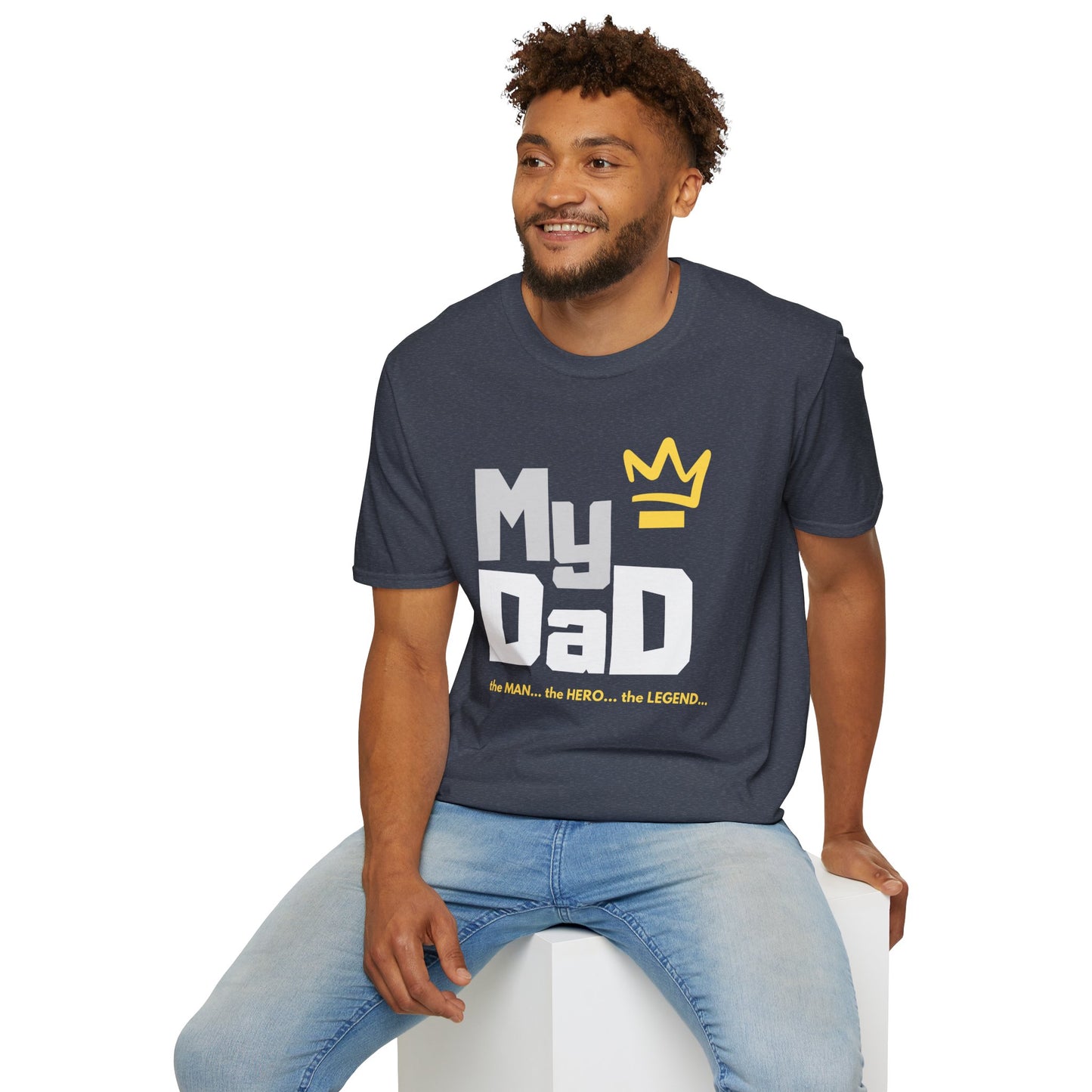 My Hero Unisex Softstyle T-Shirt - Perfect Gift for Dads, Birthdays, and Celebrations