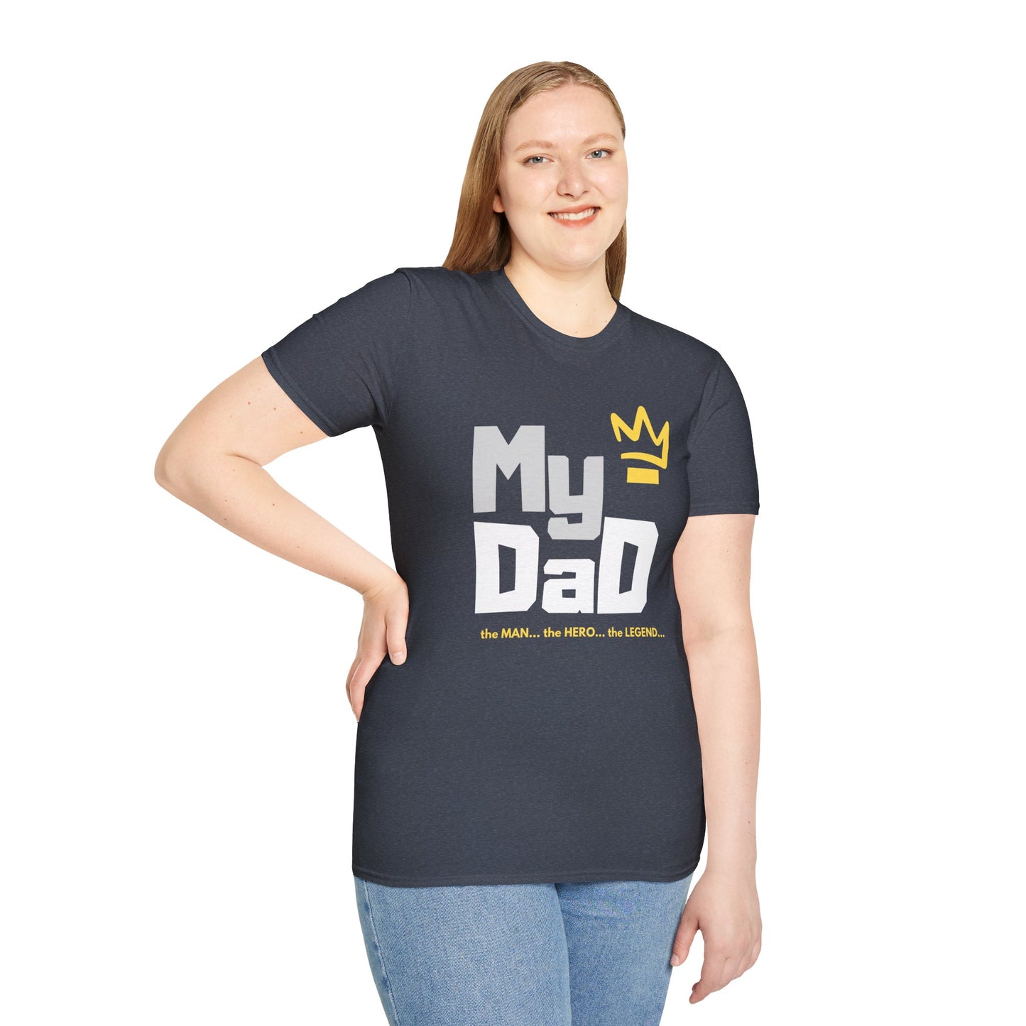 My Hero Unisex Softstyle T-Shirt - Perfect Gift for Dads, Birthdays, and Celebrations