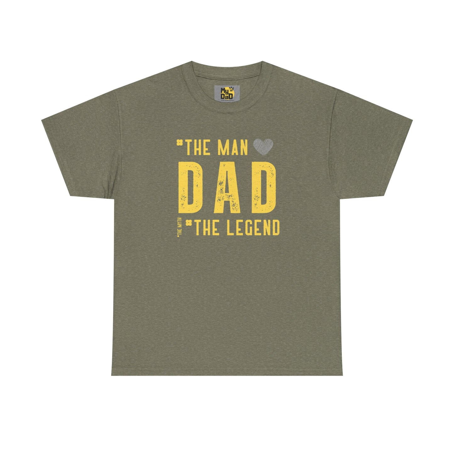 Unisex Heavy Cotton Tee - "The Man, Dad, The Legend" Graphic Tee for Father's Day