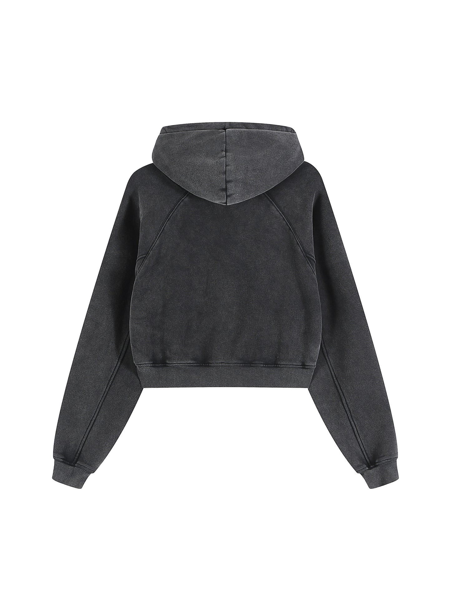 Snow Washed Cropped Hoodie