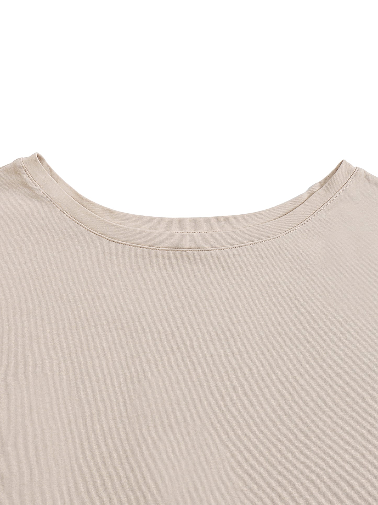 Asymmetric Shoulder Oversized Cotton T-Shirt