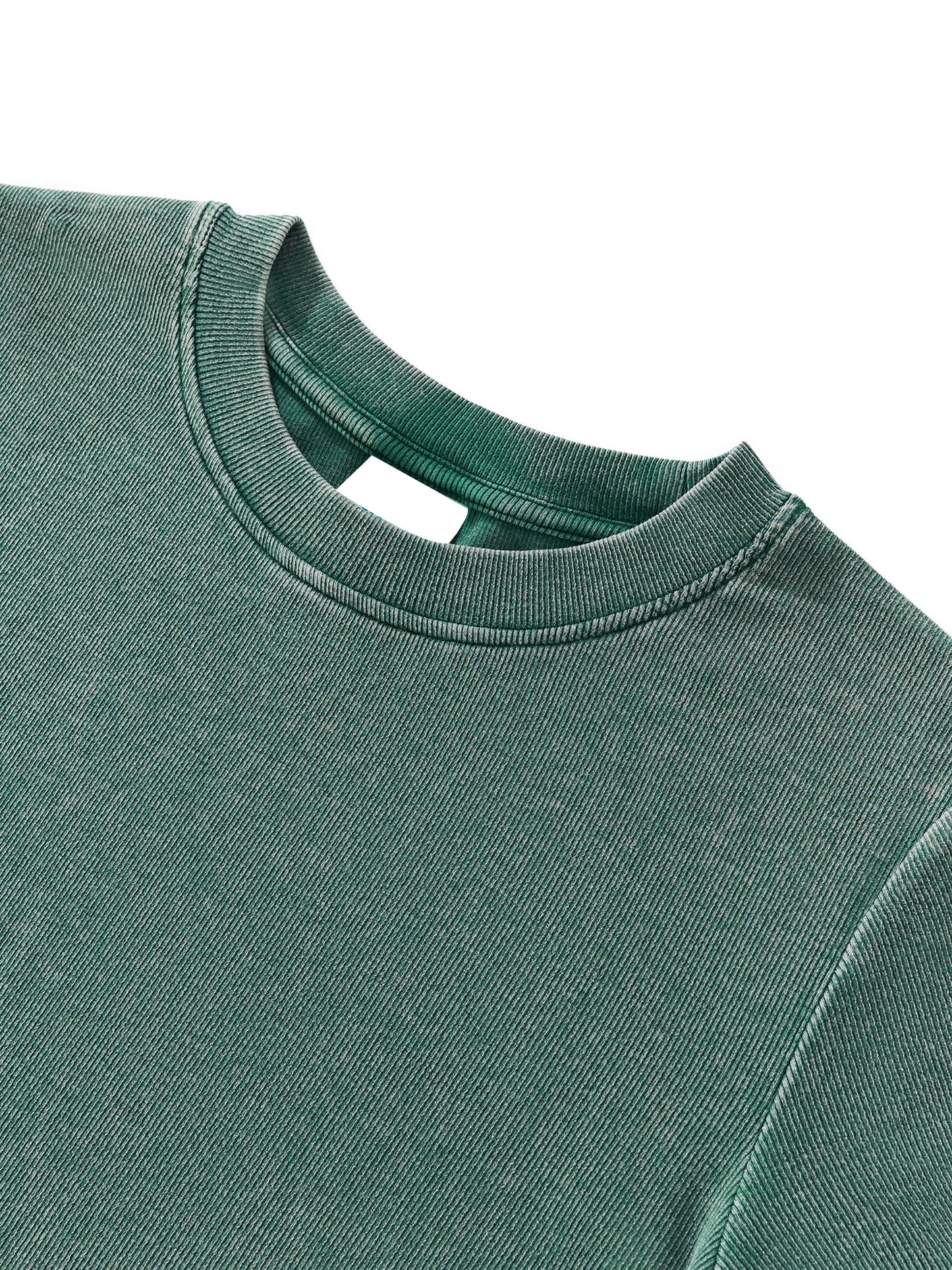 Vintaged-Wash Bodycon Cotton T-Shirt